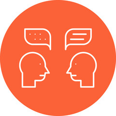 Confabulation icon single vector illustration