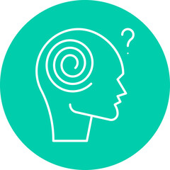 Hallucination icon single vector illustration