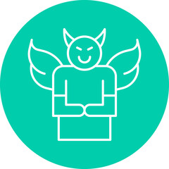 Malignant Narcissism icon single vector illustration