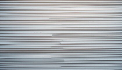 Obraz premium Organized stacks of blank paper office setting abstract content minimalistic environment close-up view concept of productivity and organization