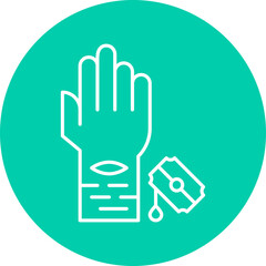 Obraz premium Self Harm icon single vector illustration
