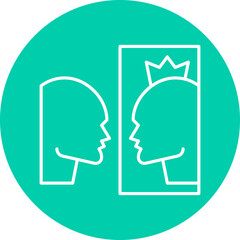 Self Importance icon single vector illustration