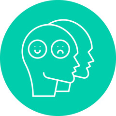 Dissociation icon single vector illustration