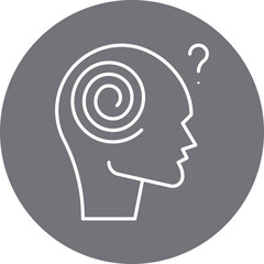 Hallucination icon single vector illustration