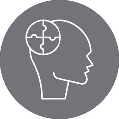 Psychology icon single vector illustration