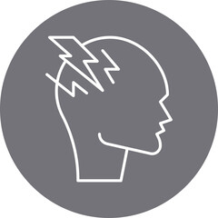 Stress icon single vector illustration