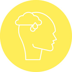 Depression icon single vector illustration