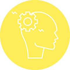 Cognitive Distortion icon single vector illustration