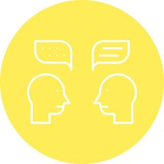 Confabulation icon single vector illustration