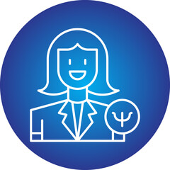 Psychologist icon single vector illustration
