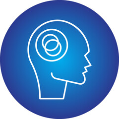 Anxiety Disorder icon single vector illustration
