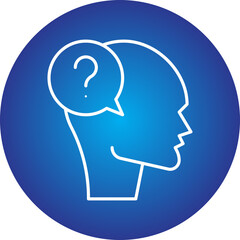 Confusion icon single vector illustration