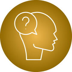 Confusion icon single vector illustration