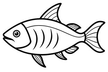 Piranha Outline Vector