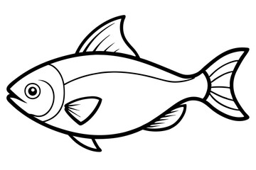 Piranha Outline Vector