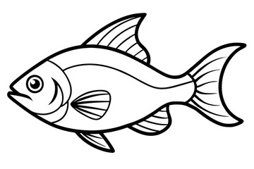 Piranha Outline Vector