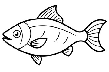 Piranha Outline Vector