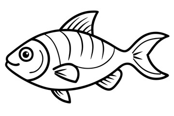 Piranha Outline Vector
