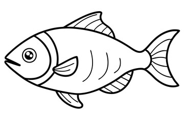 Piranha Outline Vector