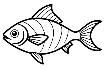 Piranha Outline Vector