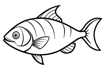 Piranha Outline Vector