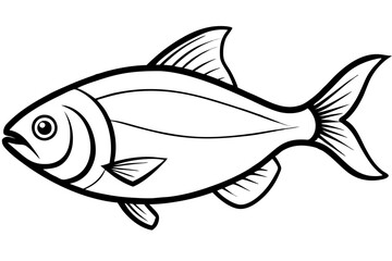 Piranha Outline Vector