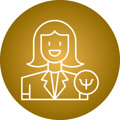 Psychologist icon single vector illustration