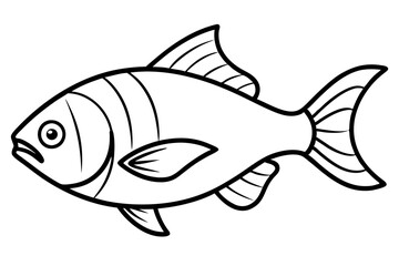 Piranha Outline Vector
