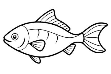 Piranha Outline Vector
