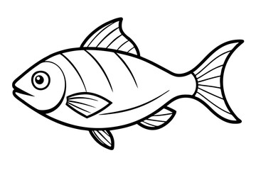 Piranha Outline Vector