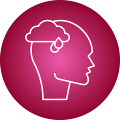 Depression icon single vector illustration