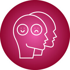 Dissociation icon single vector illustration