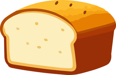 A slice of wholesome, simple bread.