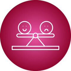 Balance icon single vector illustration