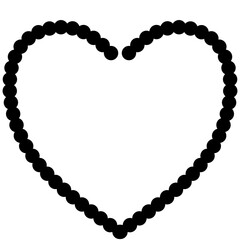 heart of diamonds isolated