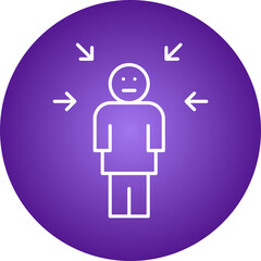 Guilt icon single vector illustration