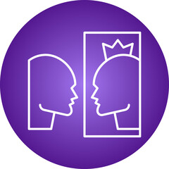 Self Importance icon single vector illustration