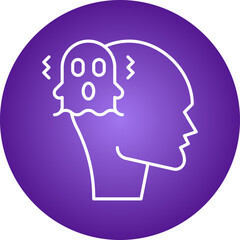 Schizophrenia icon single vector illustration