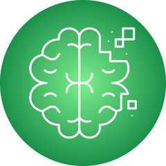 False Memory icon single vector illustration