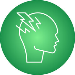 Stress icon single vector illustration