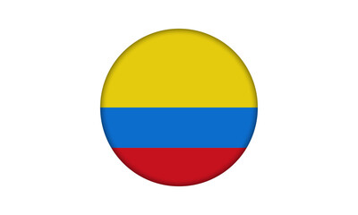 Naklejka premium Ecuador flag, button, badge
