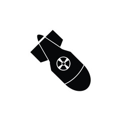 Nuclear bomb Icon vector 