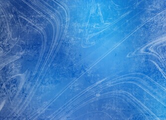 Abstract Ice Texture with Swirling Blue and White Patterns
