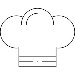 Chef Hat icon single vector illustration
