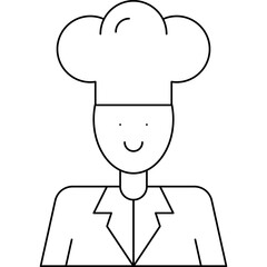 Chef icon single vector illustration