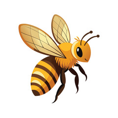 Fototapeta premium bee on white background