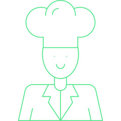 Chef icon single vector illustration
