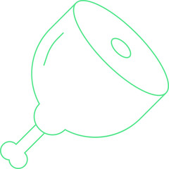 Meat icon single vector illustration