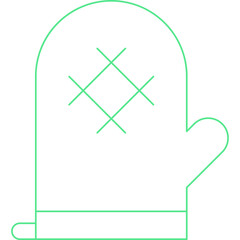 Mitts icon single vector illustration