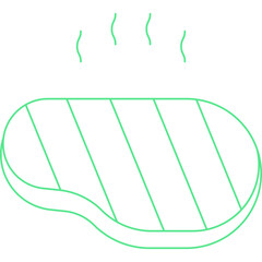 Steak icon single vector illustration